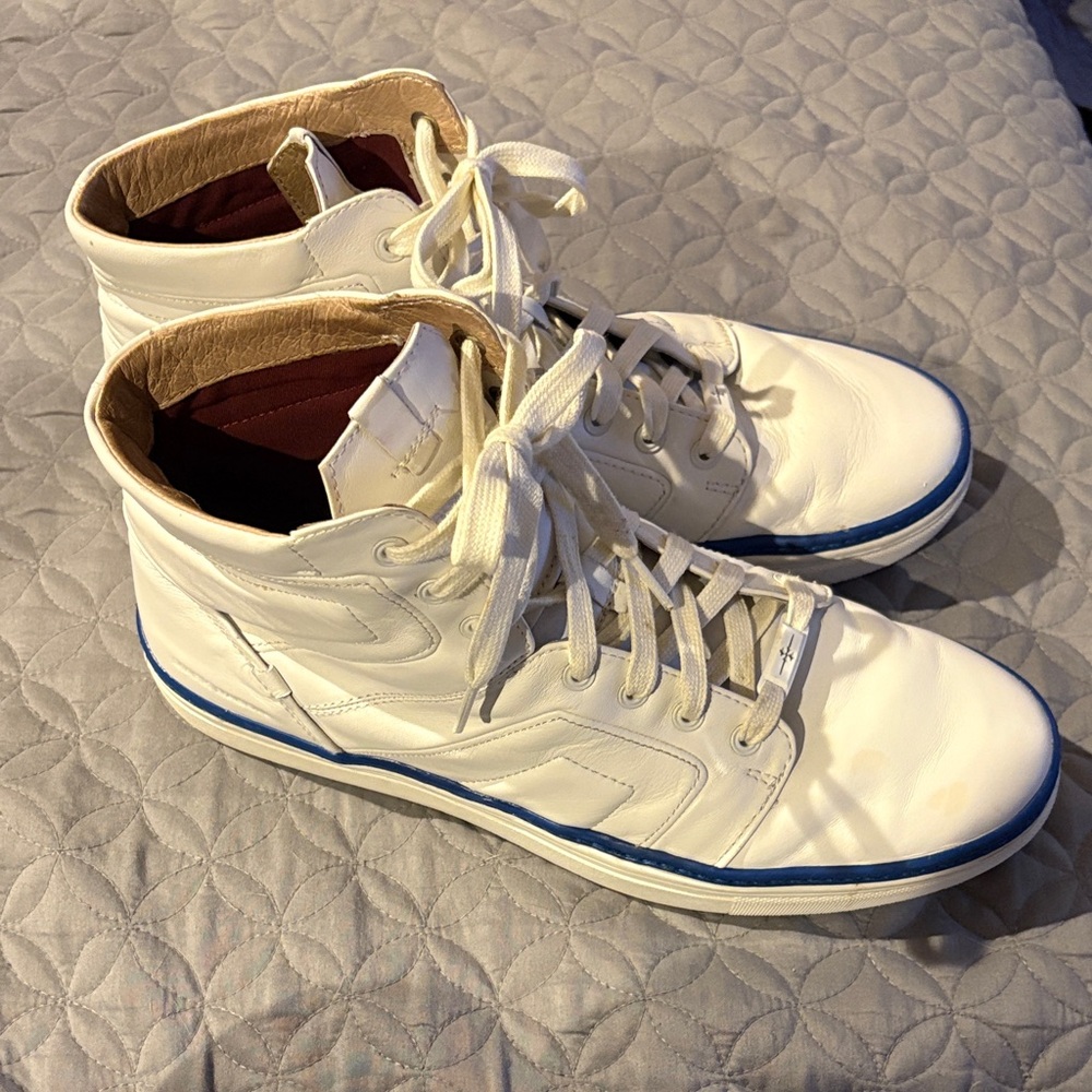 Mark Nason White High-Top Sneakers